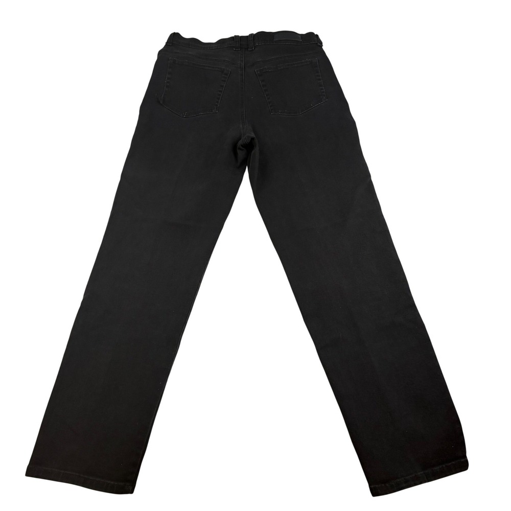 Gloria Vanderbilt Amanda High Rise Tapered Jeans Black Size 10 Short Womens